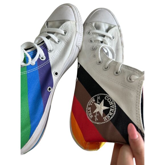 CONVERSE Pride Rainbow High Top Sneakers Sz Mens 11 / Womens 13 - Picture 7 of 10